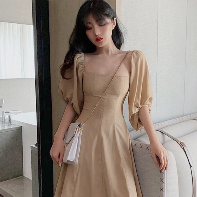 Đầm cỗ vuông tay lỡ - 4BASIC VTL01 | BigBuy360 - bigbuy360.vn