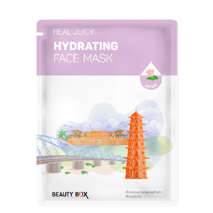 Combo 7 Mặt Nạ Beauty Box Real Juicy Hydrating (20gx7)