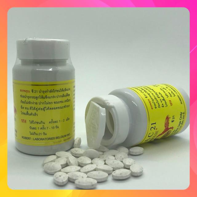 Hủ 100V Mega C21 Khoáng và Vitamin giúp gà săn chắc Bền Bo đá