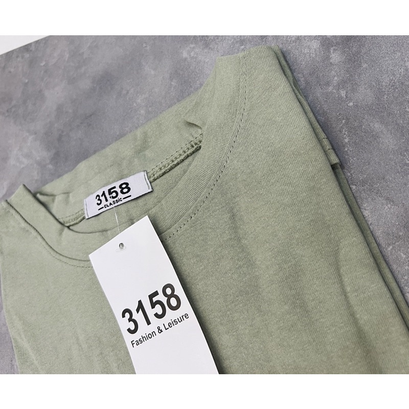 Áo Trơn Tay Lỡ 3158 Chất Cotton Khô Thấm Hút Mồ Hôi Tốt ( Ảnh và video thật )