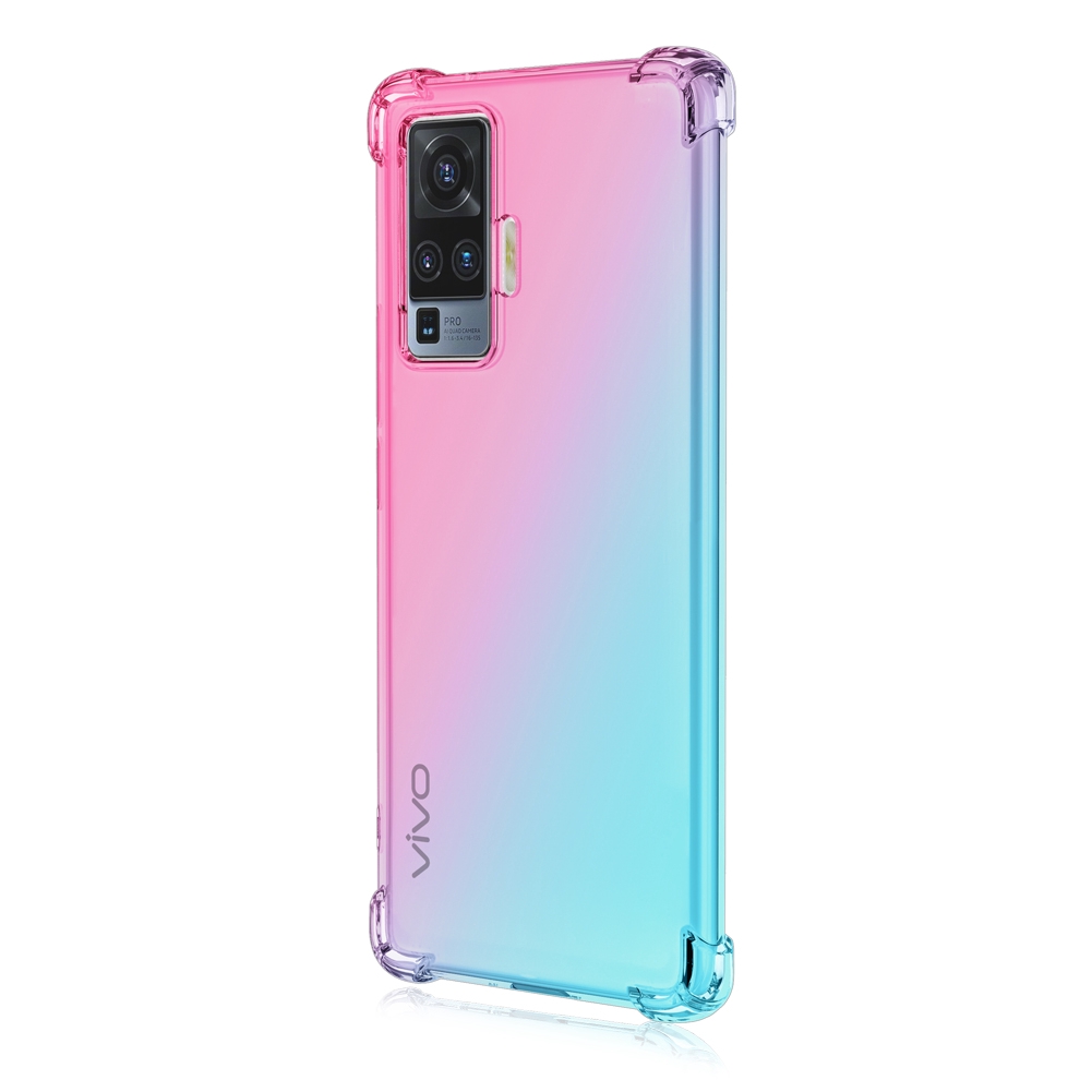 Ốp lưng chuyển màu VIVO X50 Pro Y70S Y50 Y30 V19 V17 Y17 Y3 Y15 Y12 Y11 Ốp lưng túi khí đầy màu sắc Vỏ điện thoại di động TPU mềm