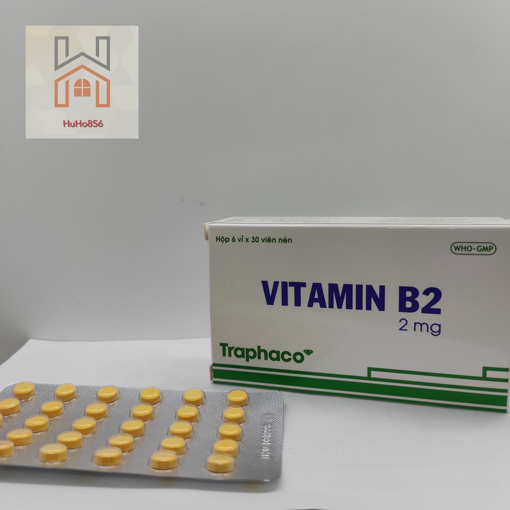 Vitamin B2 Traphaco hộp 6 vỉ x 30 viên