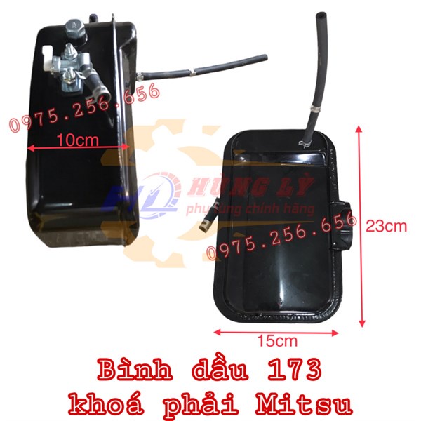 Bình Dầu 173 Khóa Phải mitsu phụ tùng máy cày phụ tùng máy nông nghiệp phụ tùng Hùng Lỳ