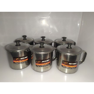 Ca-cốc inox quai có nắp 3 size 8-9-10cm