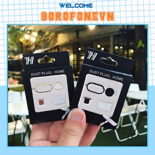 [Siêu Hot] Bộ COMBO Phụ kiện bảo vệ iPhone X/Xr/Xs/XsMax, 7+, 8+, ( Viền Camera, Dust Plug, Phím Home)