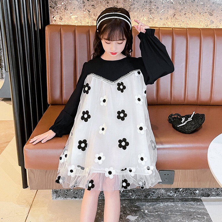 Ready Stock Đầm Hoa Hướng Dương Thời Trang Mùa Hè Cho Bé Gái