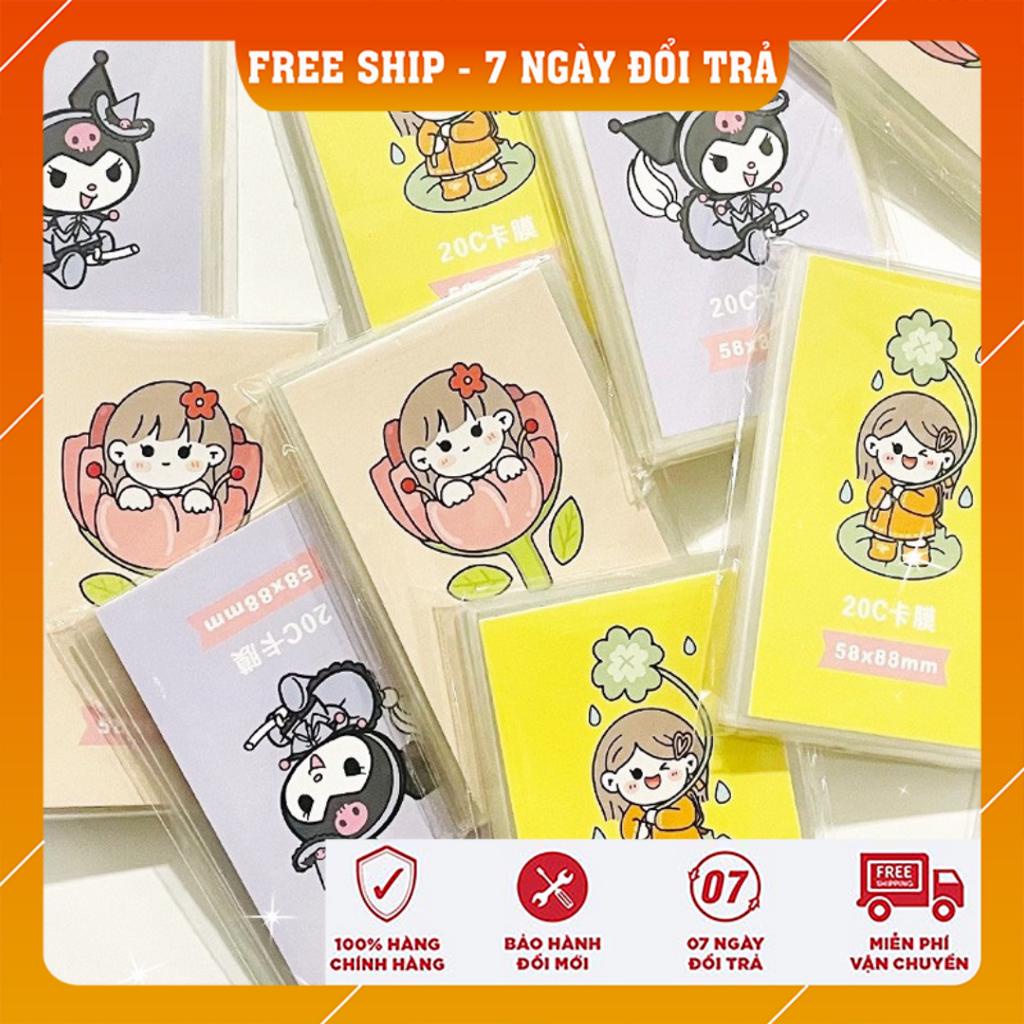 Set 20 Tấm Sleeves Đựng Thẻ Card Bằng Nhựa Trong Suốt Dày Dặn