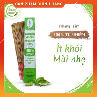 [Siêu Rẻ] Nhang Xanh Trầm Hương 30cm - Ít khói - Mùi hương trầm dịu nhẹ - Dạng gói tiết kiệm