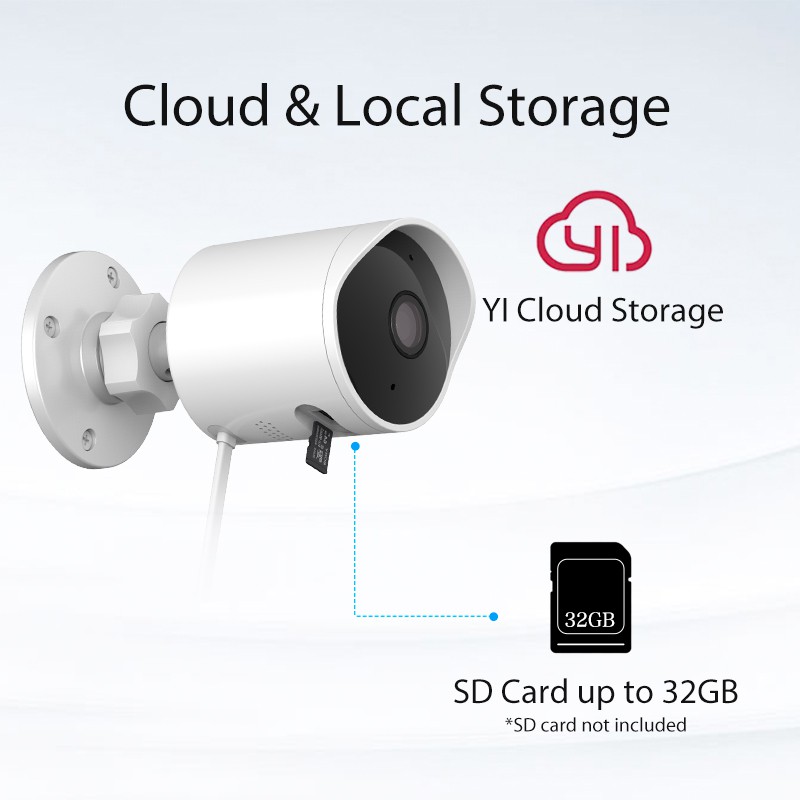 [TẶNG GÓI CLOUD FREE] Camera Quan Sát Ngoài Trời YI Outdoor Camera 1080p – Chính Hãng Quốc Tế - Hàng Nhập Khẩu Giá Siêu Tốt