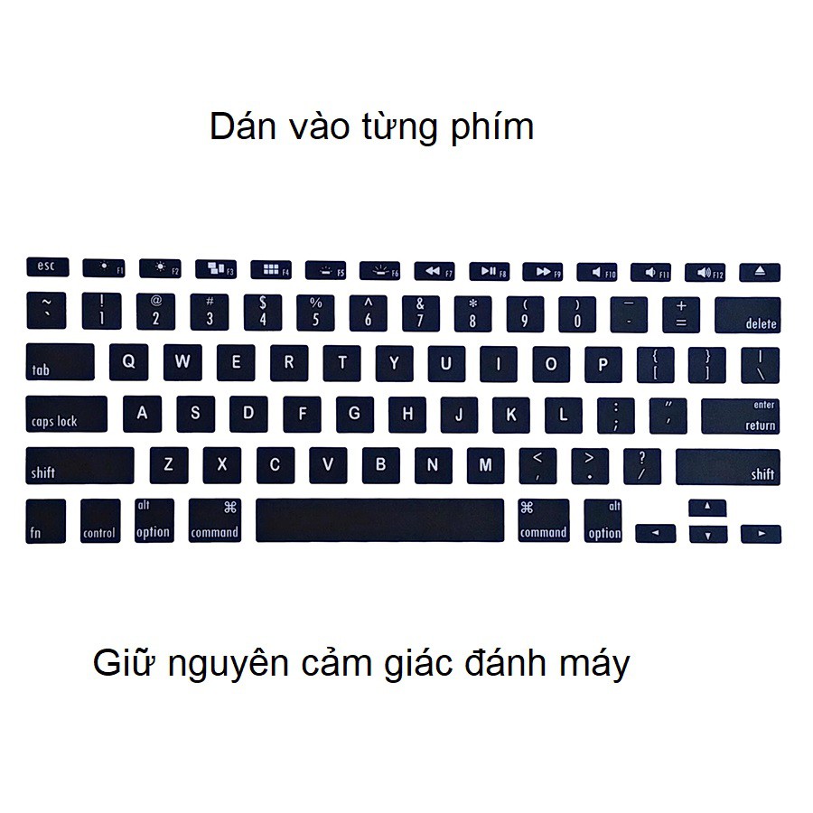 Dán bàn phím cho Macbook ( đủ dòng )