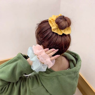 [Flash sale] Scrunchie - Cột tóc dây vải - Ảnh thật shop chụp