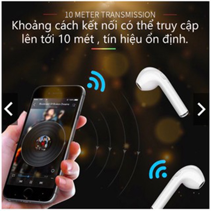 Tai Nghe Bluetooth 5.0 Không Dây TWS I7S Gồm 2 Tai Nghe Kèm Hộp Sạc