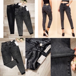 boyfriend jean xám mốc