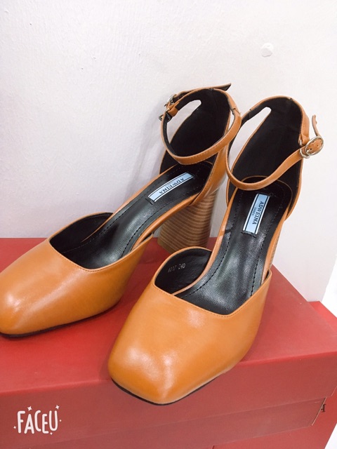 GIÀY ĐẾ VUÔNG MŨI TRÒN QUAI HẬU  A017A51 - Kèm VIDEO - FRESHIP