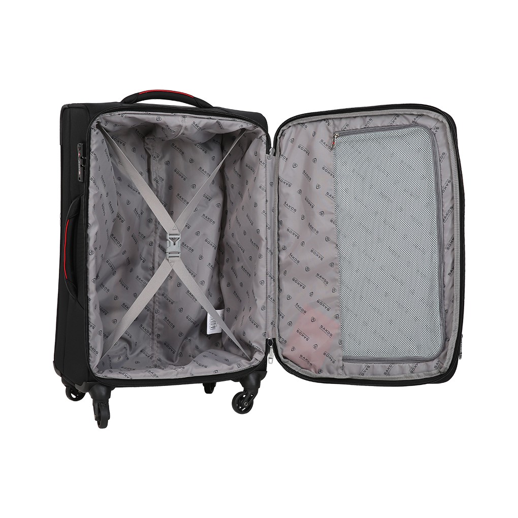Vali Kéo Vải Du Lịch SAKOS STARLINE 6 - Size M (26inch)/ Ký Gửi (Trung) - Khóa TSA - Chống Thấm, Trượt Nước
