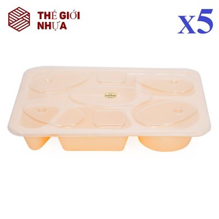 Combo 5 Khay Cơm Lớn Duy Tân (32 x 26 x 6 cm) No.758