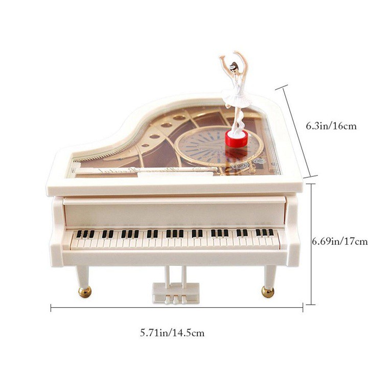 Hộp phát nhạc PIANO với vũ công múa bale - DMA store