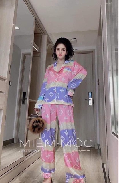 Pijama loang tay dài thiết kế