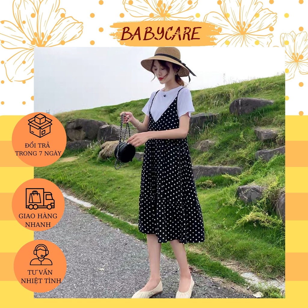 VÁY BẦU ĐẸP-ĐẦM BẦU HÈ CÔNG SỞ YẾM CHẤM BI HÀNG ĐẸP