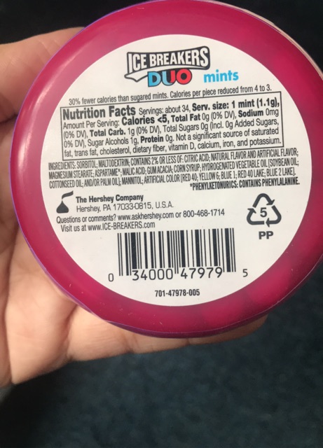 Kẹo ngậm Ice Breakers vị anh đào của Mỹ