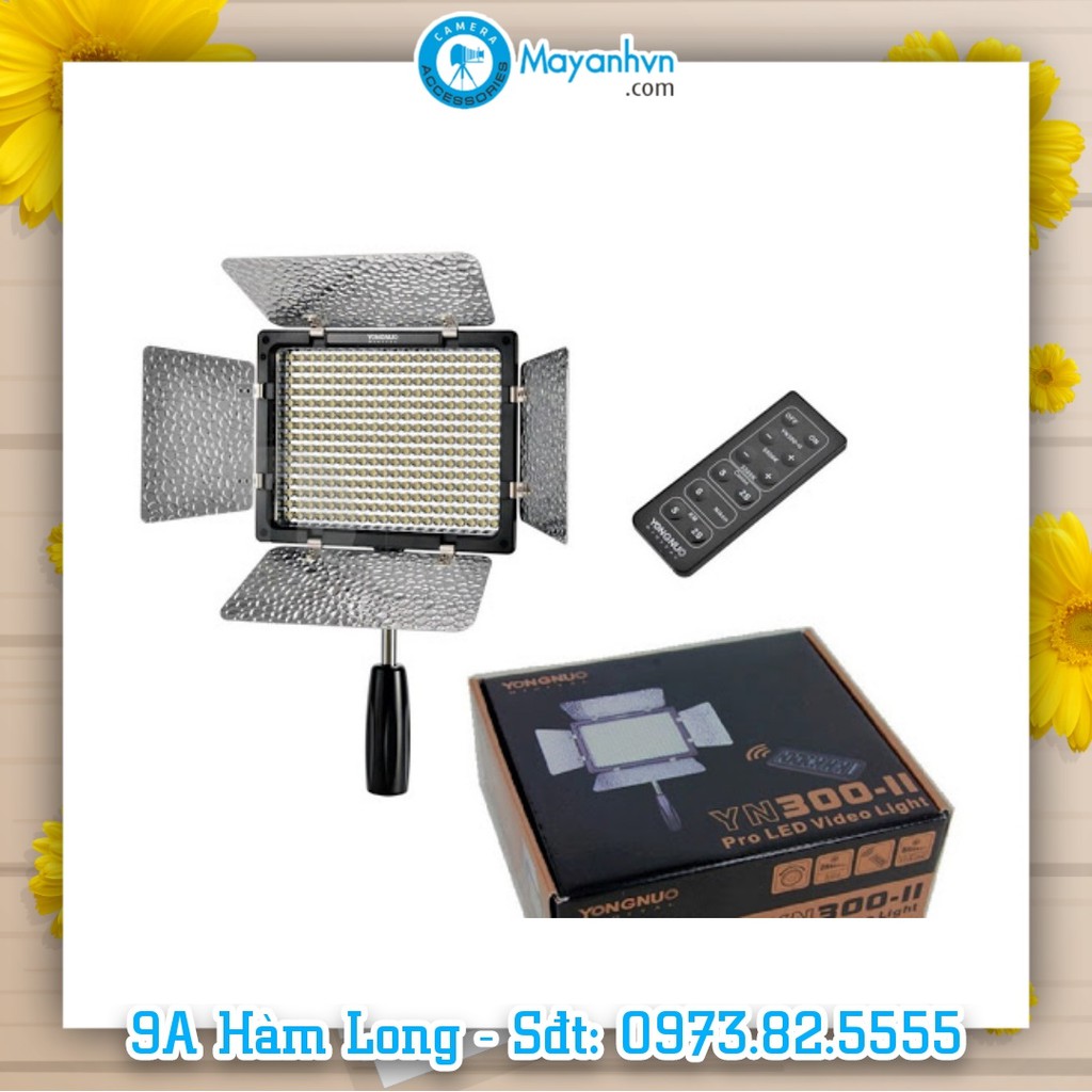 Combo đèn led Yongnuo YN-300 II Pro LED Video(pin+sạc)