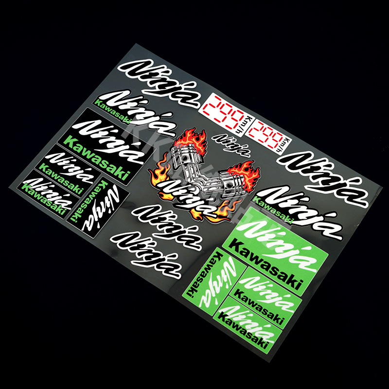 * HÀNG CÓ SẴN * Nhãn dán xe máy tái nhiễm Kawasaki Z400 NINJA400 KAWASAKI Nhãn dán hoa kéo