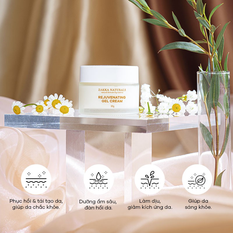 Gel Kem Dưỡng B5 Zakka Naturals Phục Hồi, Tái Tạo Da Lành Tính Rejuvenating Herbal Oil Free Gel Cream 35g | BigBuy360 - bigbuy360.vn