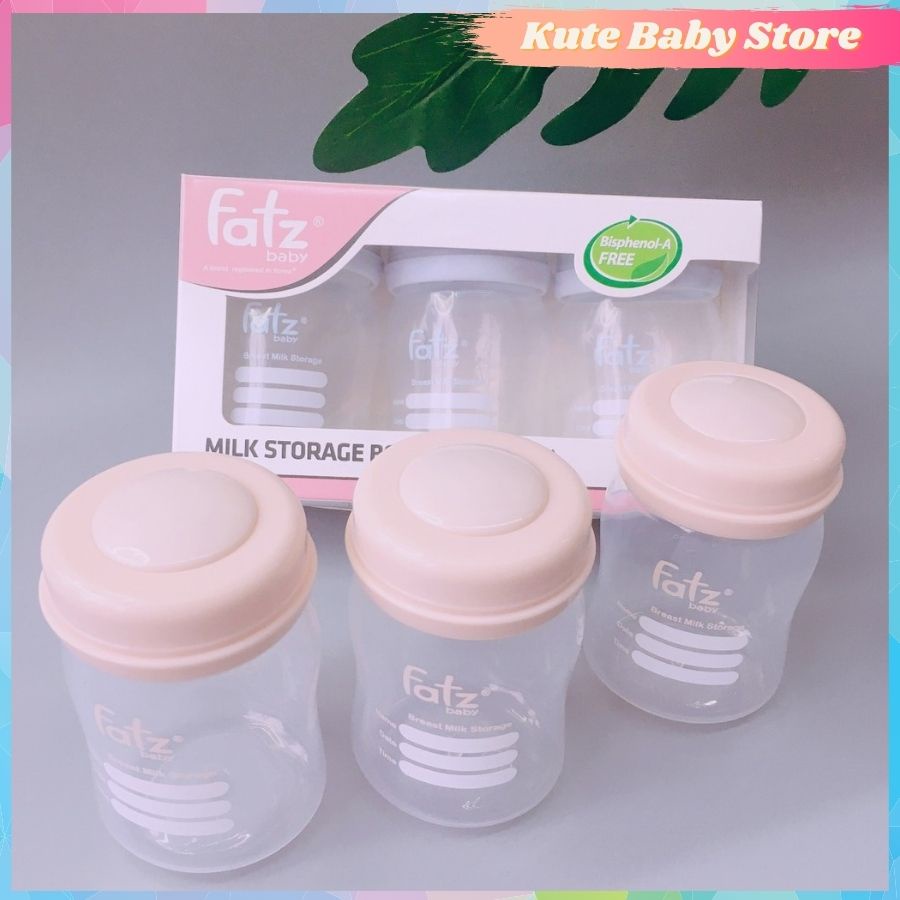 Bộ 3 bình trữ sữa mẹ FatzBaby 150ml FB0120N