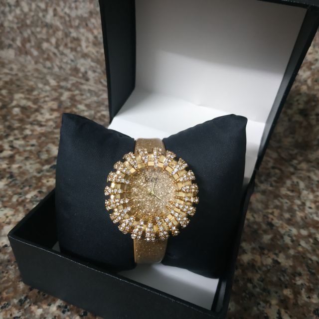 Đồng hồ nữ Burgi vàng kèm hộp ( hình thật)