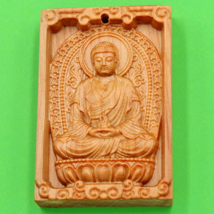 Mặt gỗ hoàng đàn Phật như lai đại nhật MG4A