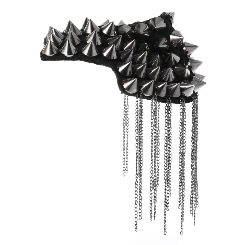 Youyo Ghim Cài Áo Đính Đinh Tán Phối Tua Rua Phong Cách Punk Gothic