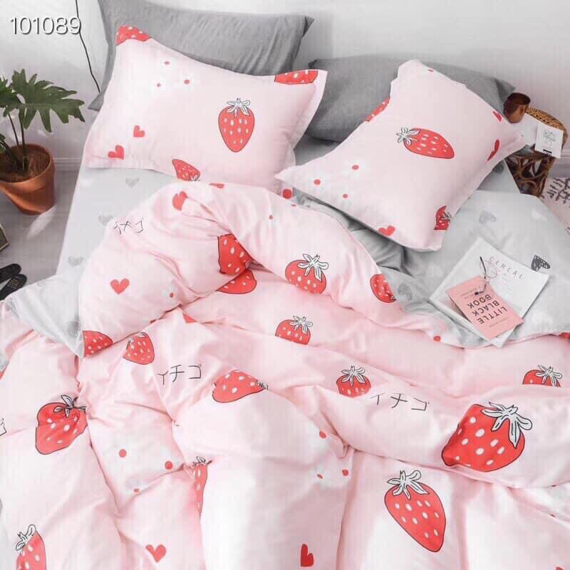 Set Chăn Ga Gối Cotton Demi 100%