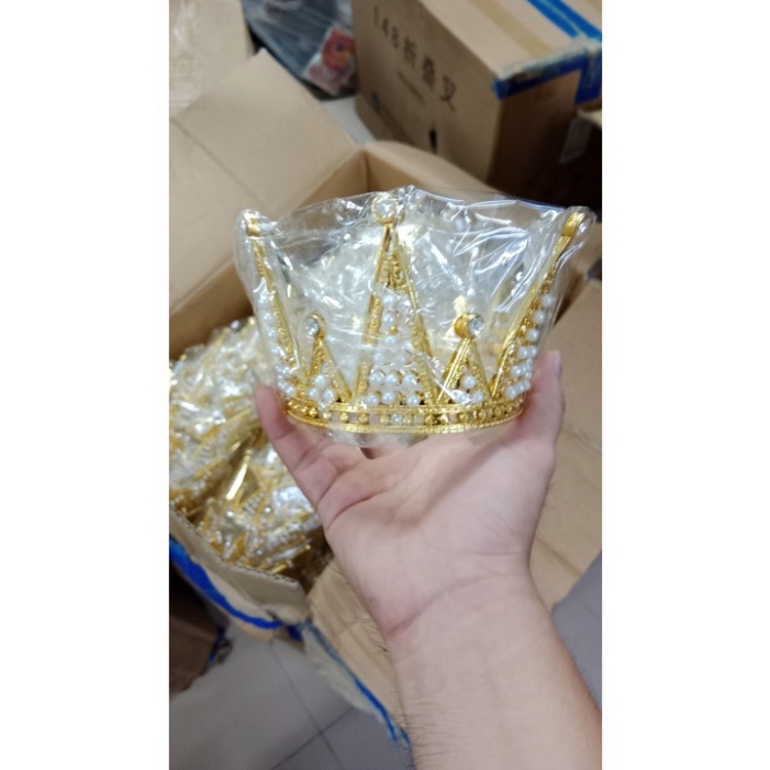 dụng cụ trang trí bánh kem [FREESHIP❤️] Vương miện Nhọn lớn nhựa đẹp