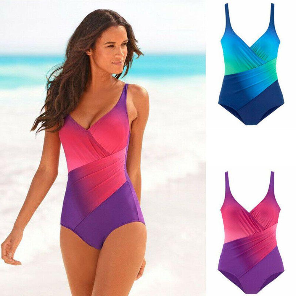 Bộ Đồ Bơi Bikini 1 Mảnh Giúp Giảm Béo Cho Nữ