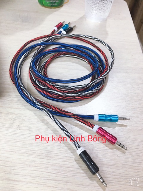 Cáp âm thanh 2 đầu 3.5 1m5 dây dù chống đứt gãy