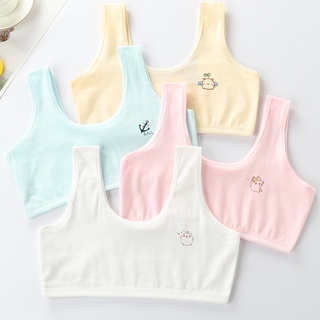 Áo Lót Thể Thao Chất Liệu Cotton Mềm Mại Dành Cho Bé Gái 8-12 Tuổi