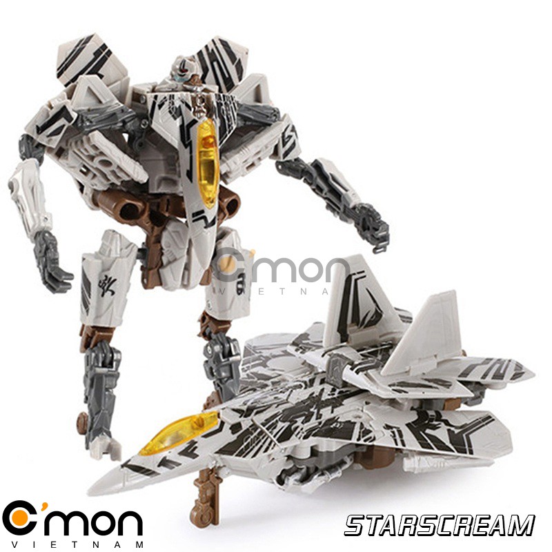 Robot biến hình C'MON TOYS Transformers STARSCREAM (trắng)