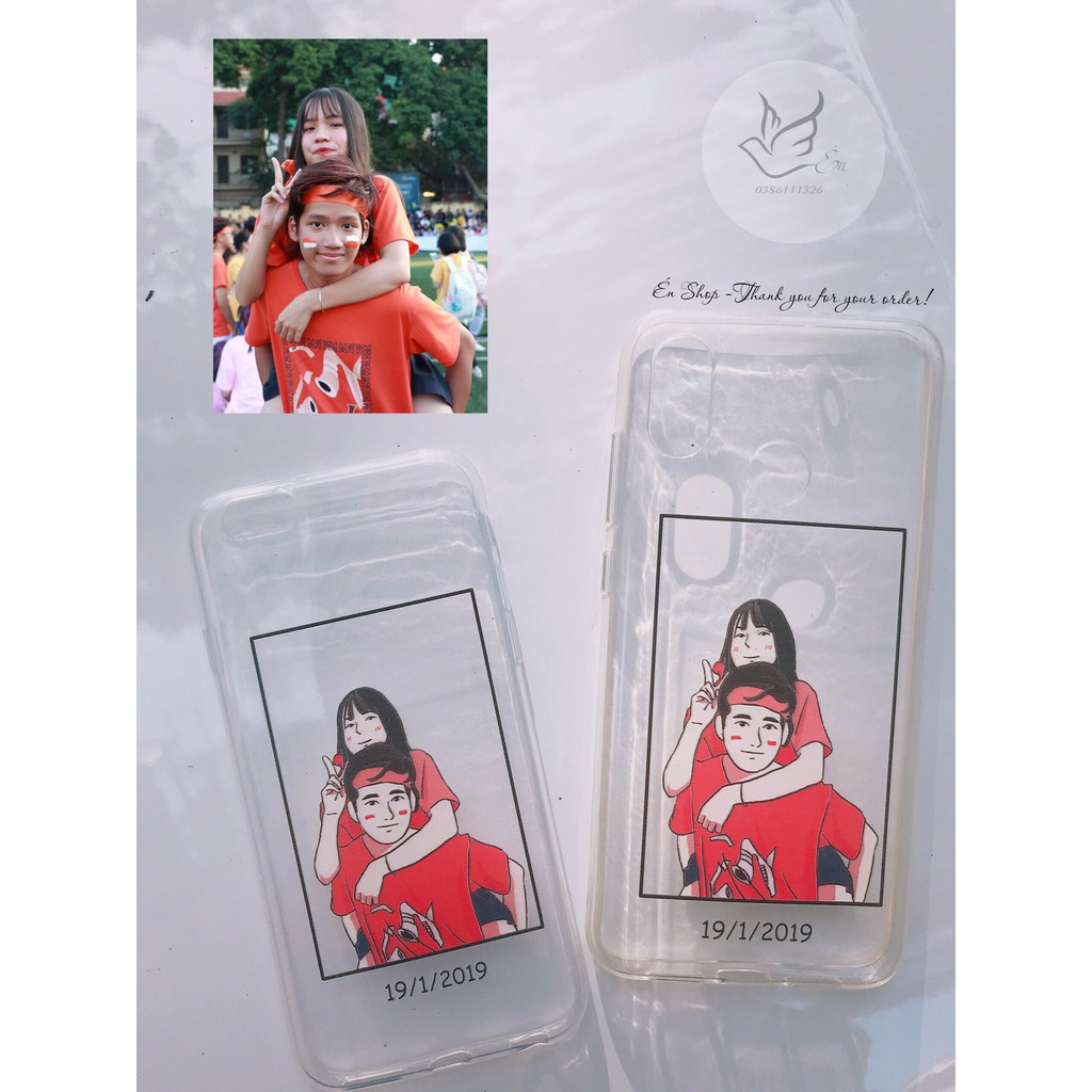 Ốp điện thoại vẽ line theo yêu cầu