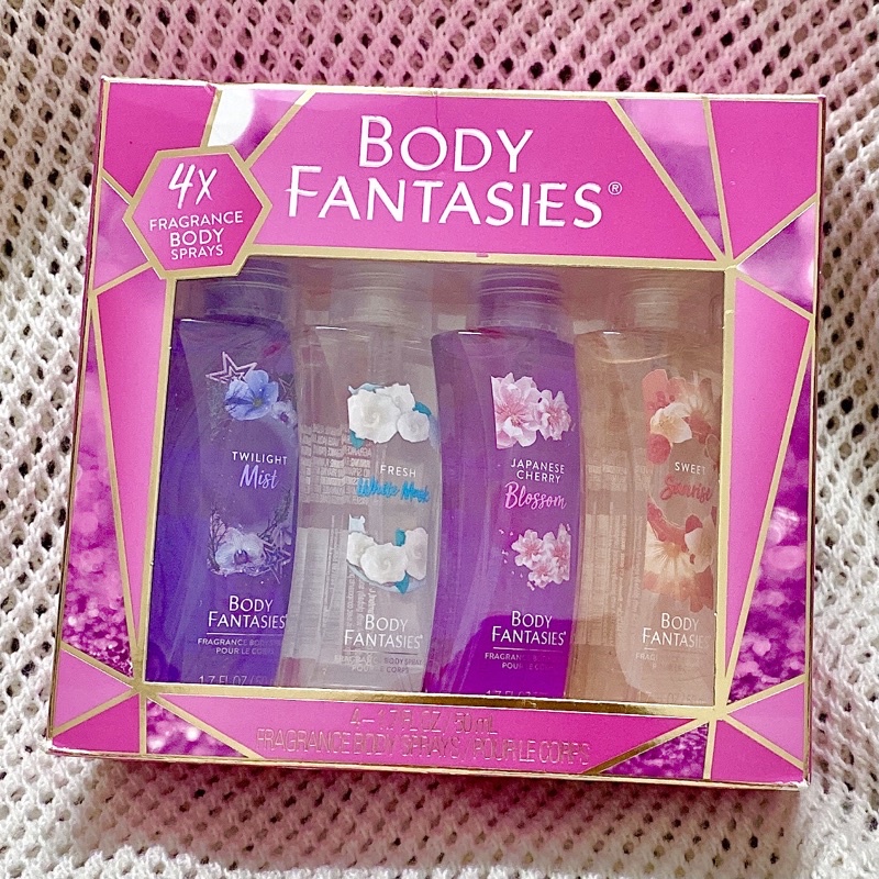 [Hàng USA] Set Fragrance Body Sprays / Giftset Xịt Thơm Body Fantasies 4 x 50ml (4 x 1.7 fl oz) | Thế Giới Skin Care