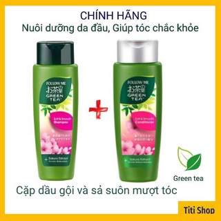 Cặp dầu gội và dầu xả Follow me suôn mượt tóc - 320 ML