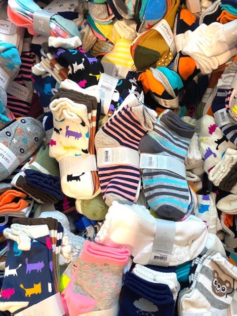 Set 3 đôi tất carter Size 2/4y - 6/8y