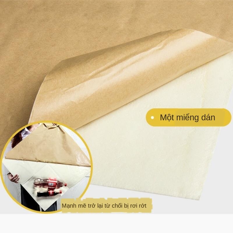 Tấm xốp dán tường 3d 35x35 cm chống ẩm mốc trang trí nội thất