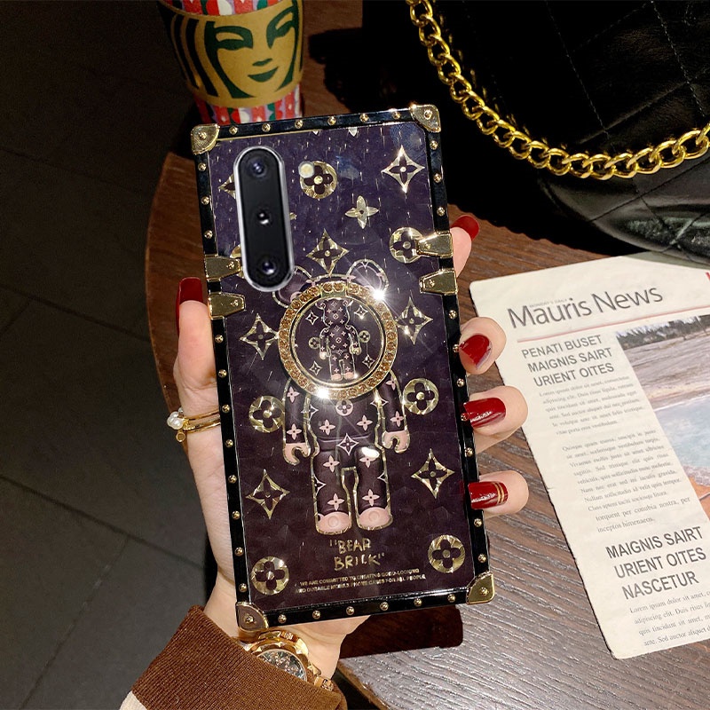 Ốp Điện Thoại Vuông In Hình Gấu Hoạt Hình Cho Xiaomi Redmi Note 12 note11 Pro note10 9S Redmi 10C 9C 10A