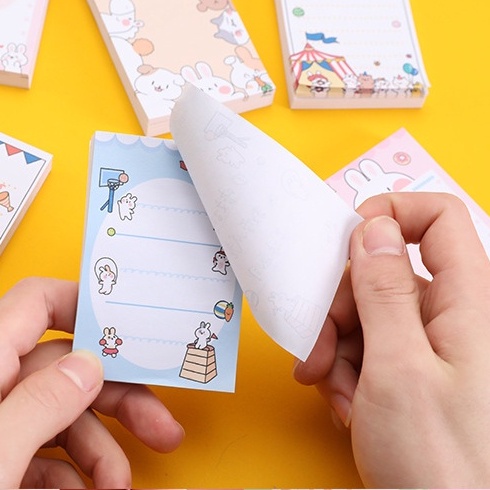 Xấp giấy note 100 tờ Pennie dùng ghi chú xinh xắn nhiều họa tiết cute