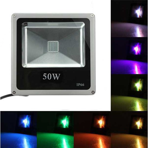 Đèn pha Led 50W đổi màu