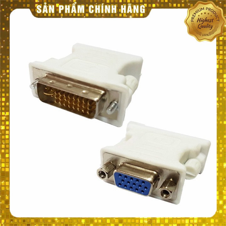 ĐẦU CHUYỂN DVI TO VGA Xả Kho) ĐẦU CHUYỂN DVI TO VGA (24+1, 24+5)  ĐẢM BẢO CHẤT LƯỢNG.Z DVI/1 DD5