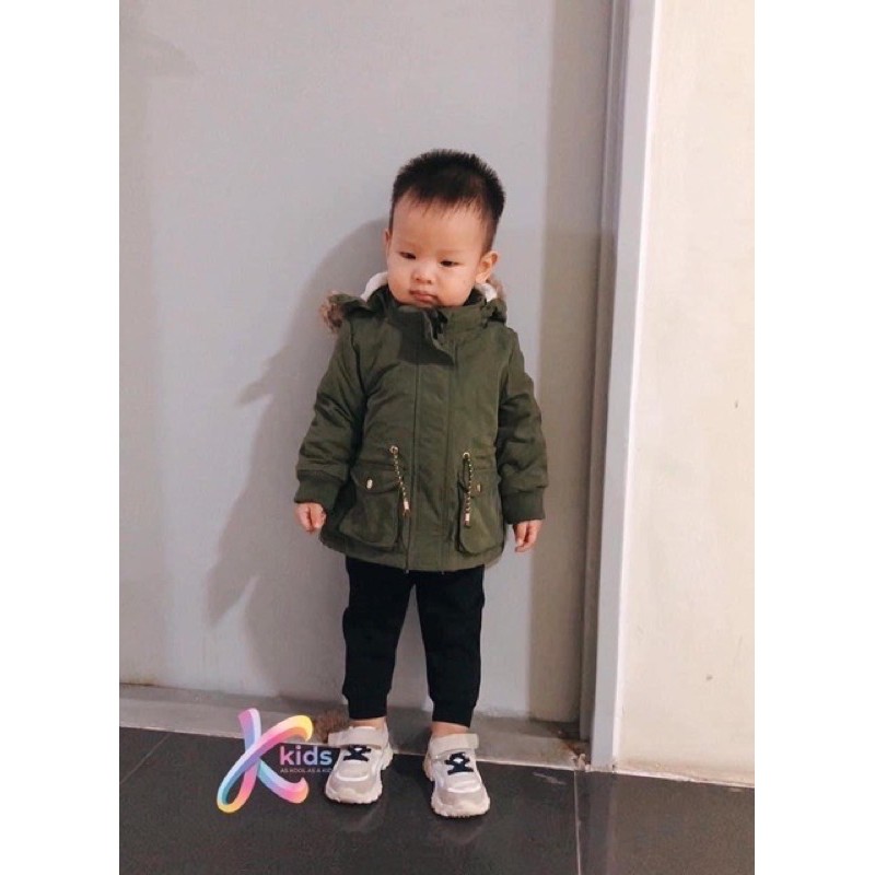 Áo parka Hm xanh rêu hot hit
