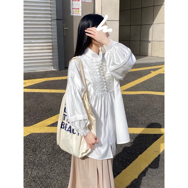 CÓ SẴN🎀Đầm ngắn quý tộc Pháp hoàng gia 𝐋𝐀𝐋𝐀𝐃𝐔𝐃𝐔 nàng thơ đi Đà Lạt, du lịch/Áo kiểu tiểu thư