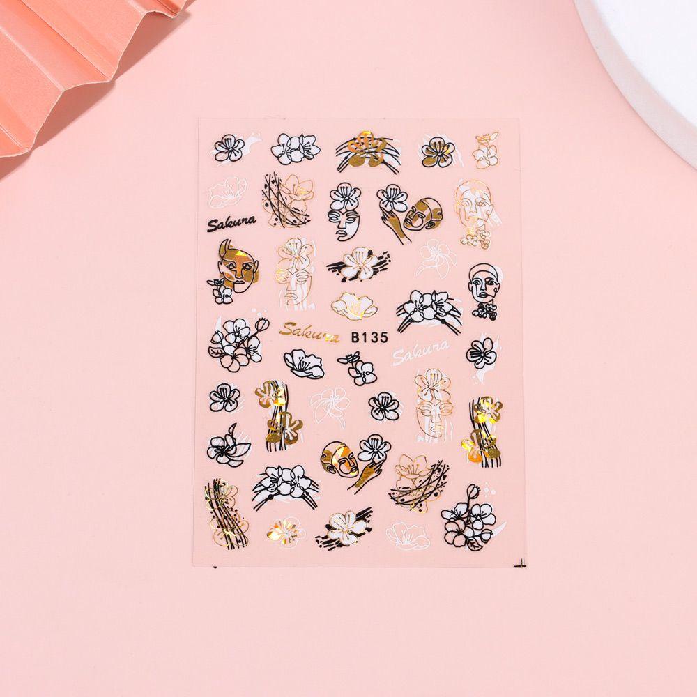 Hình Dán Móng Tay Heceh Màu Đen Lấp Lánh|Miếng Dán Trang Trí Móng Tay Thủ Công Họa Tiết Ba Chiều