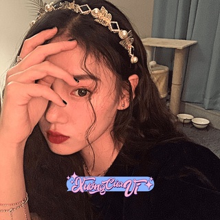 ✧Ảnh/Video thật✧ Cài tóc đá và bướm hot trend sang chảnh, băng đô, bờm tóc Quảng Châu BD004 Xưởng Của Vi